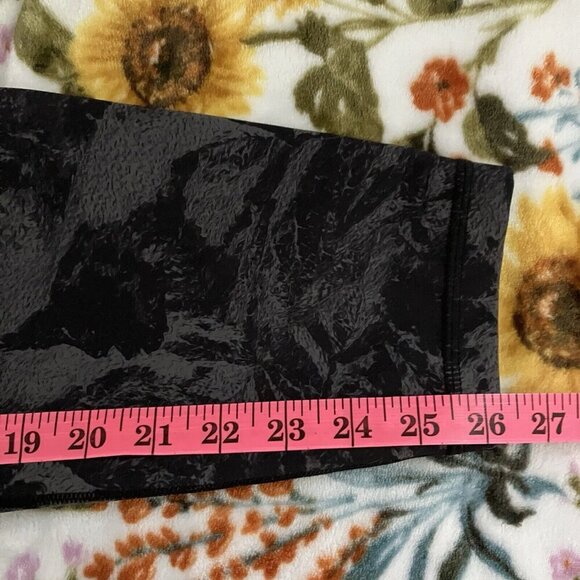 Lole Track Jacket & Leggings Bundle Womens L/XL Zip Black Gray Tie Dye - Picture 12 of 13